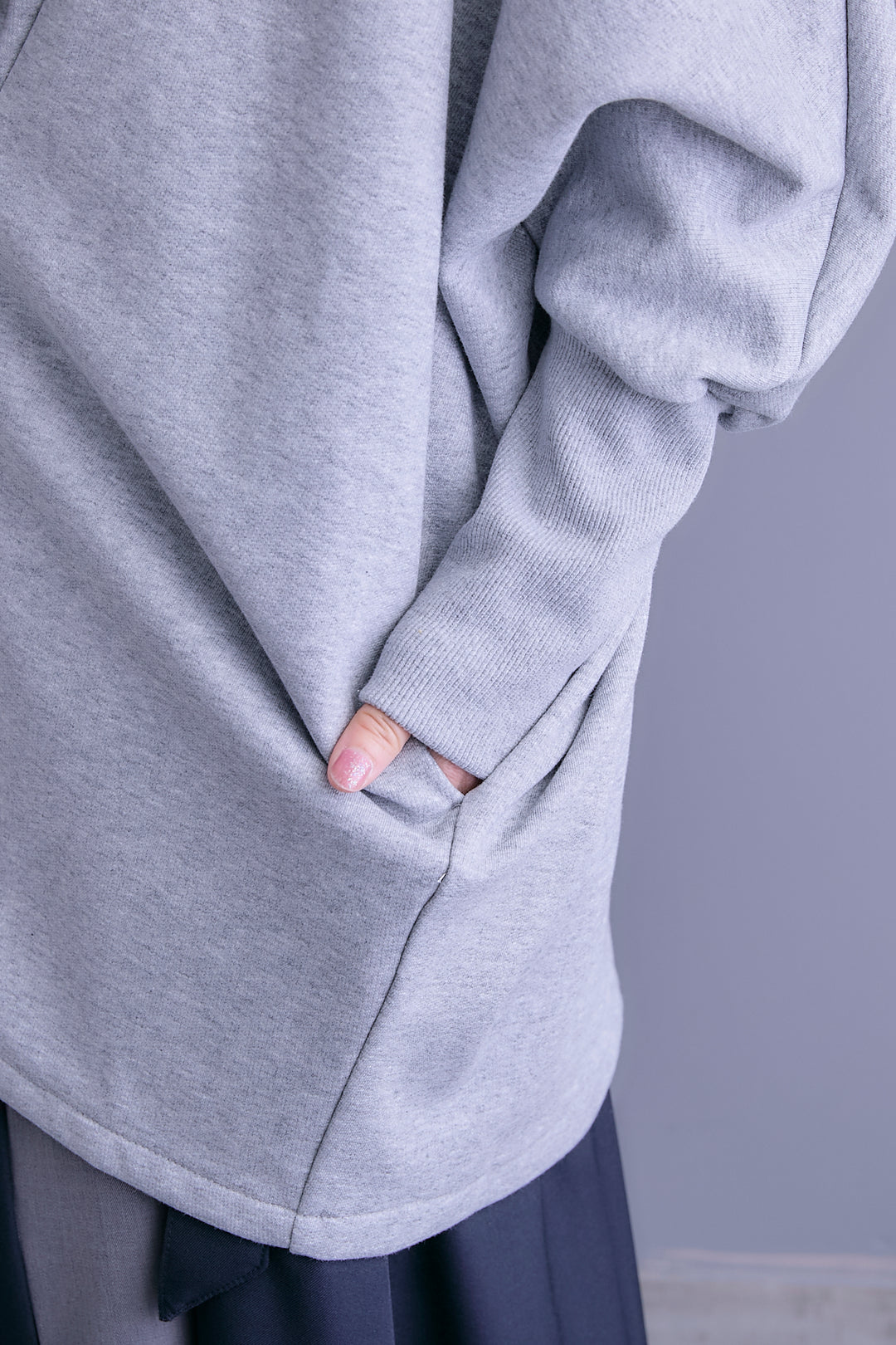 【予約】裏起毛ドルマンガウン