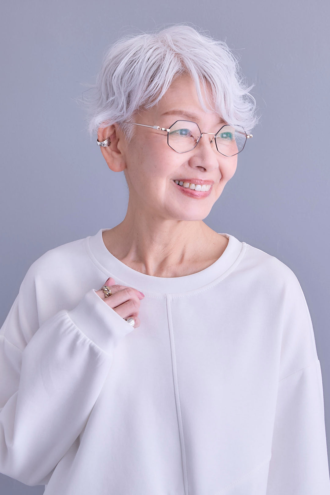 【SET】アシメリングZIPデザインプルオーバー+アシンメトリープリーツスカート(2set)