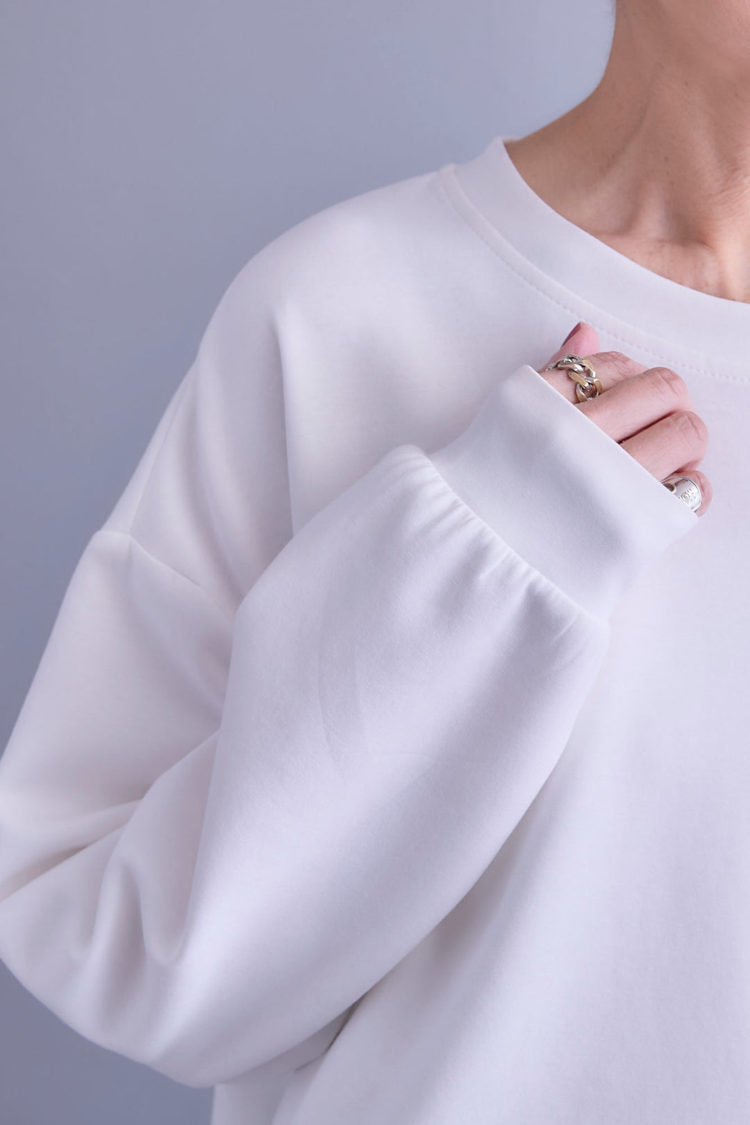 【SET】アシメリングZIPデザインプルオーバー+アシンメトリープリーツスカート(2set)