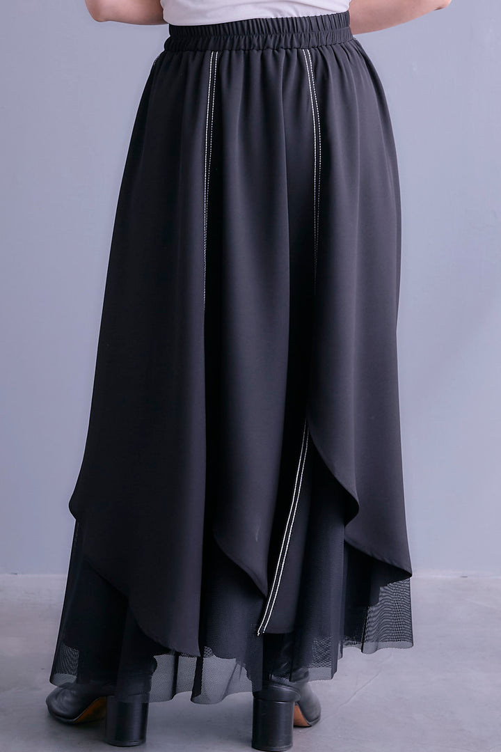 【予約】ステッチチュールレイヤードスカート