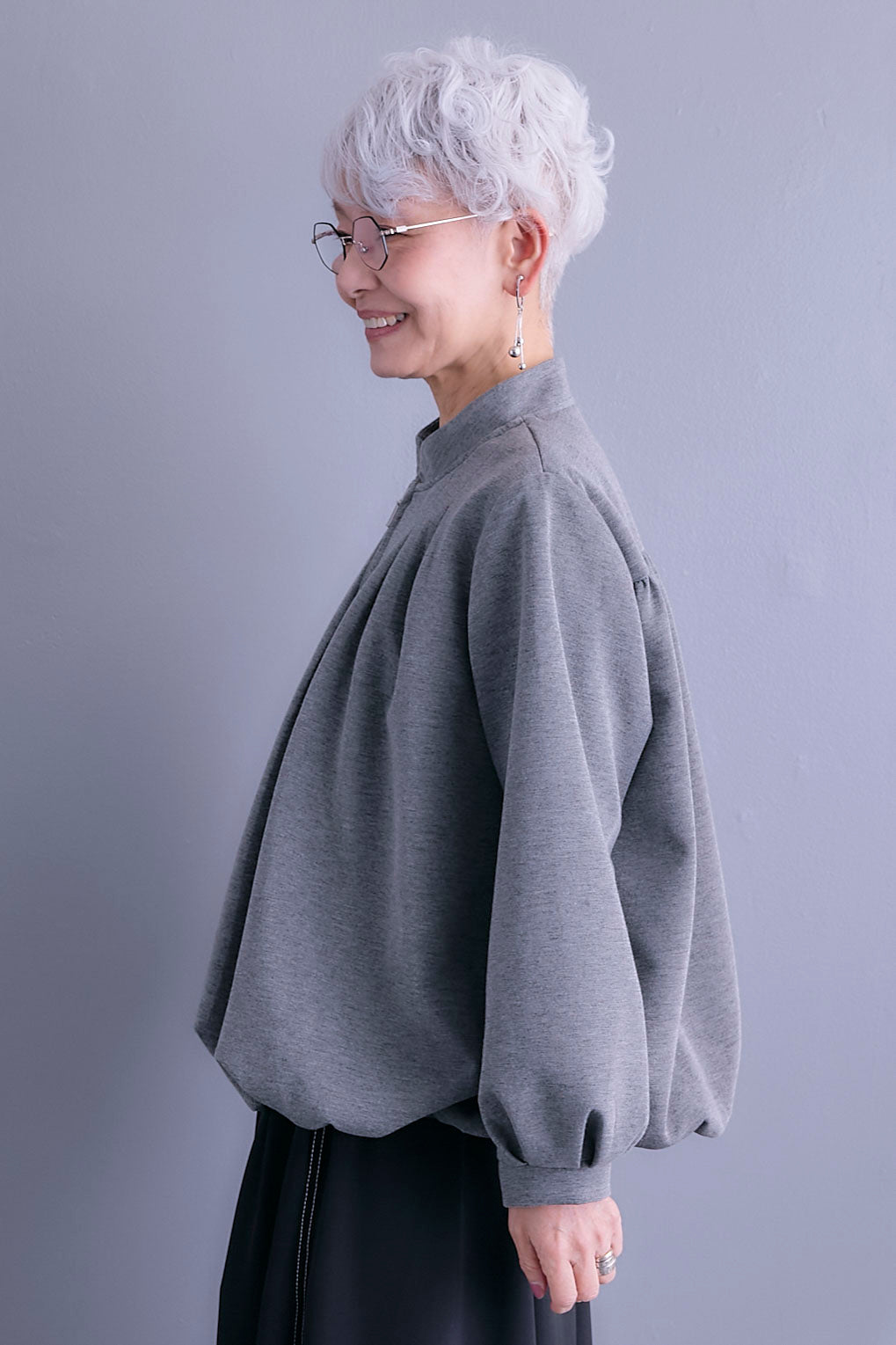 【予約】タックデザインバルーンシルエットブルゾン