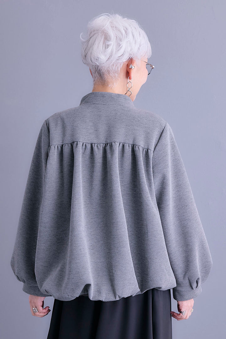 【予約】タックデザインバルーンシルエットブルゾン