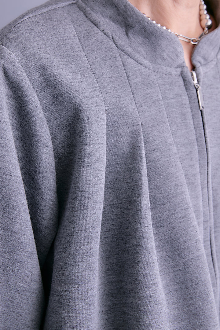 【予約】タックデザインバルーンシルエットブルゾン