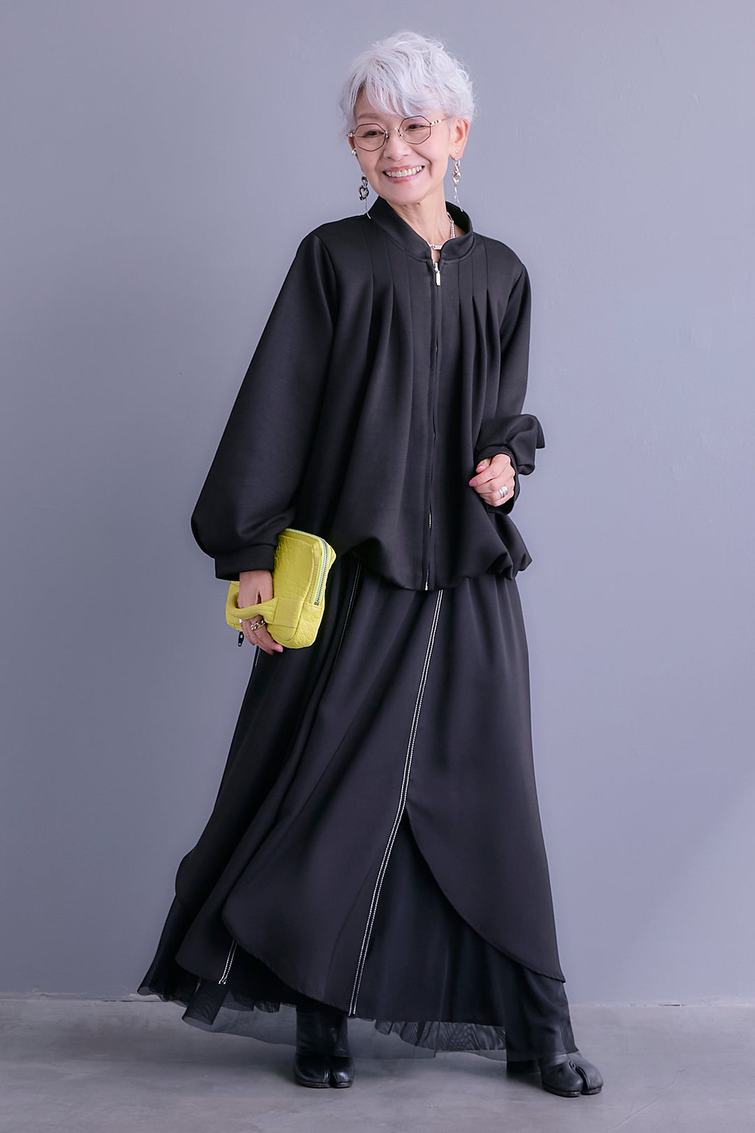 【予約】タックデザインバルーンシルエットブルゾン