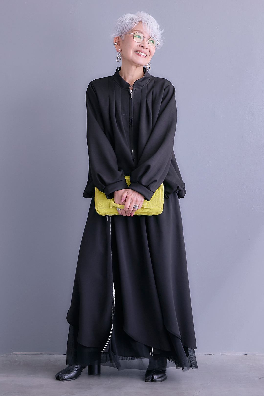 【予約】タックデザインバルーンシルエットブルゾン