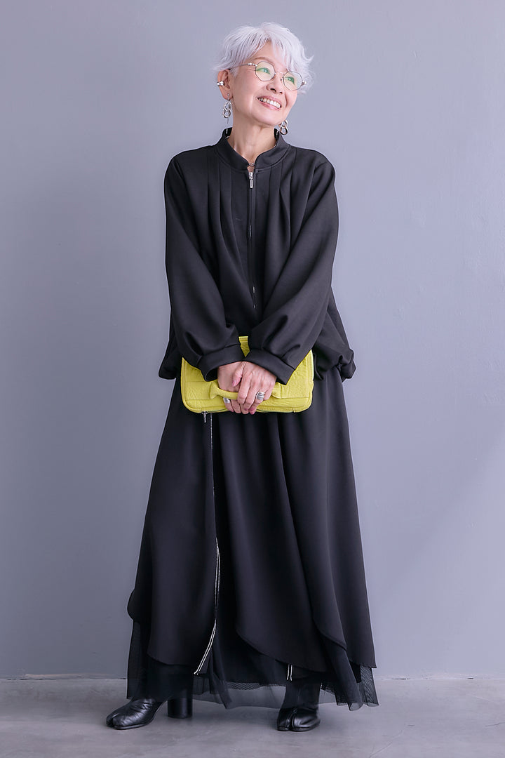 【予約】タックデザインバルーンシルエットブルゾン