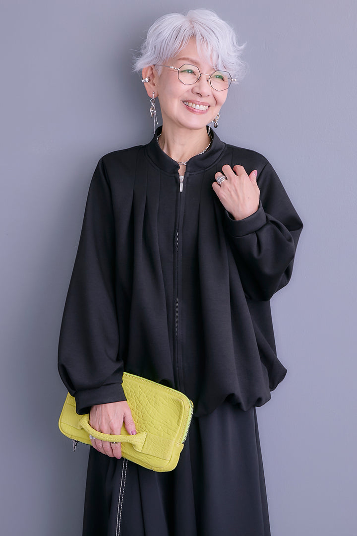 【予約】タックデザインバルーンシルエットブルゾン