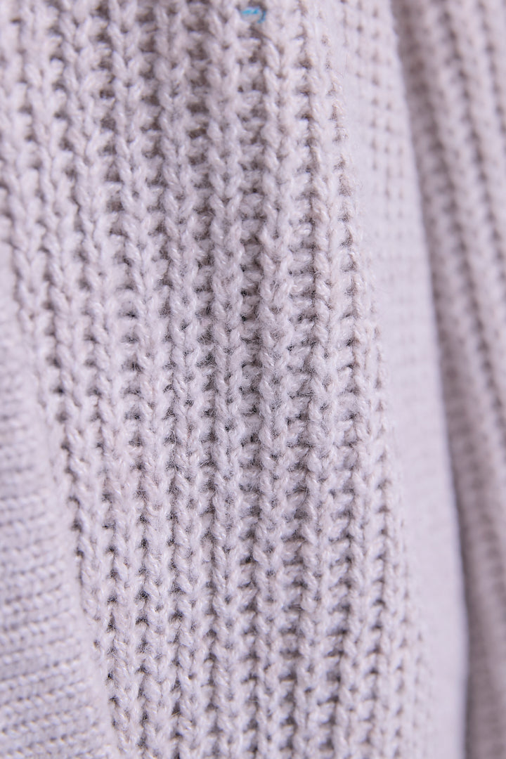 【予約】フラットカラールーズニット