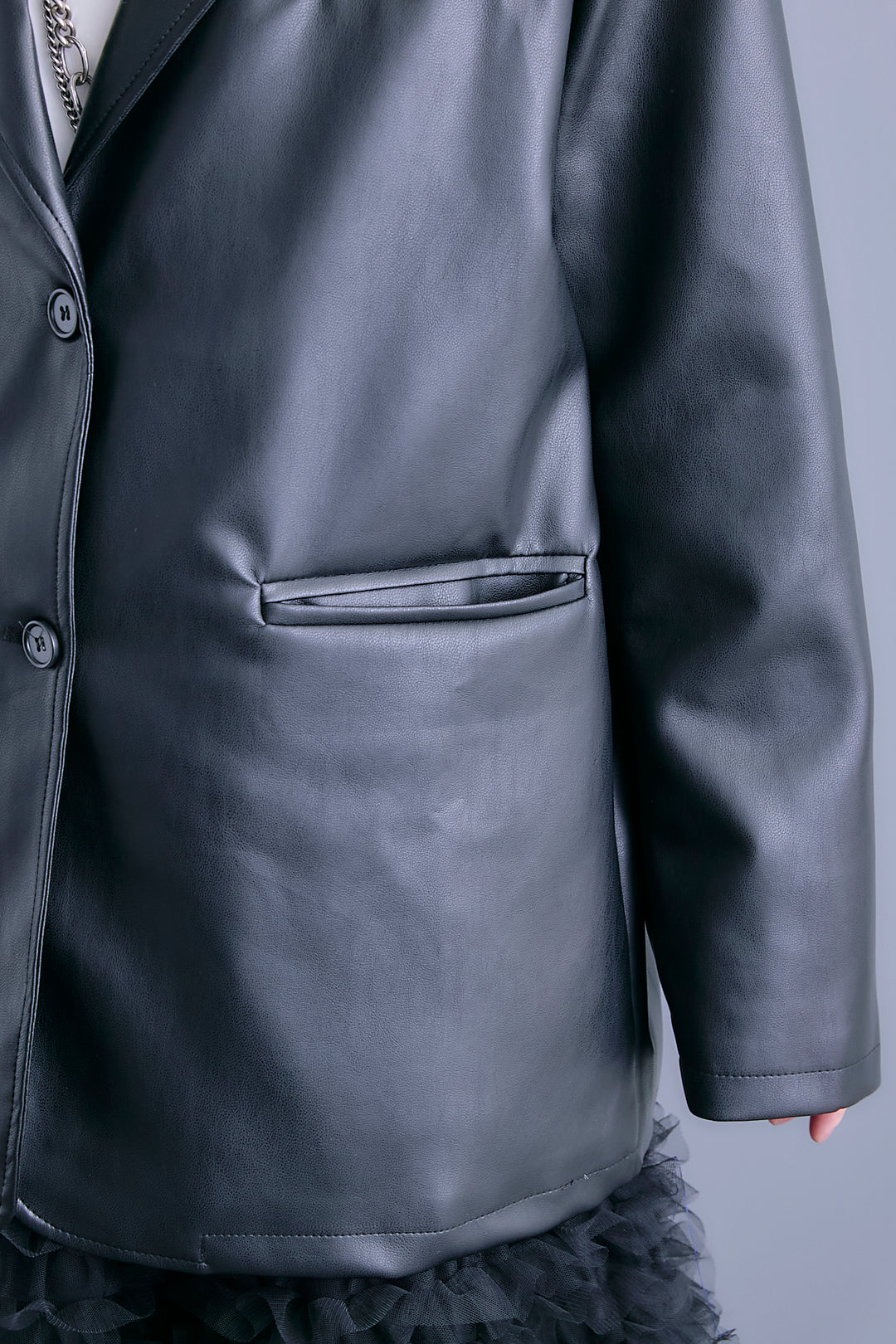 【予約】ソフトレザーテーラードジャケット