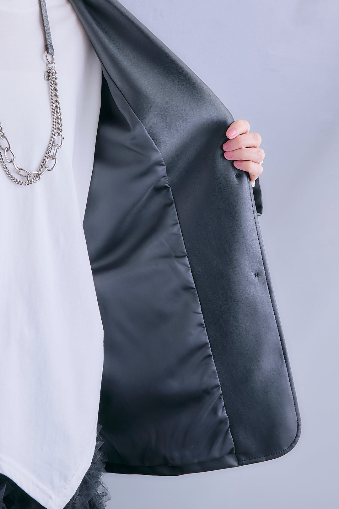 【予約】ソフトレザーテーラードジャケット