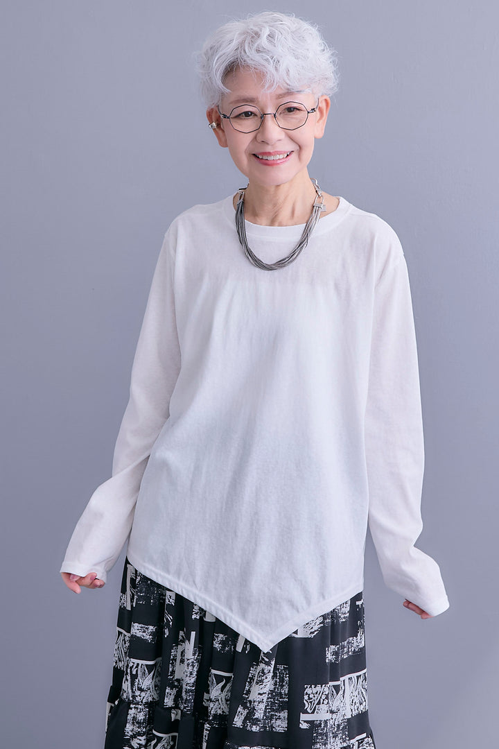 【予約】ZIPオープンVネックベスト+アシメロンT