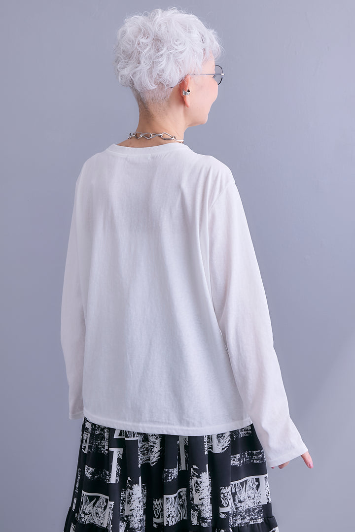 【予約】ZIPオープンVネックベスト+アシメロンT