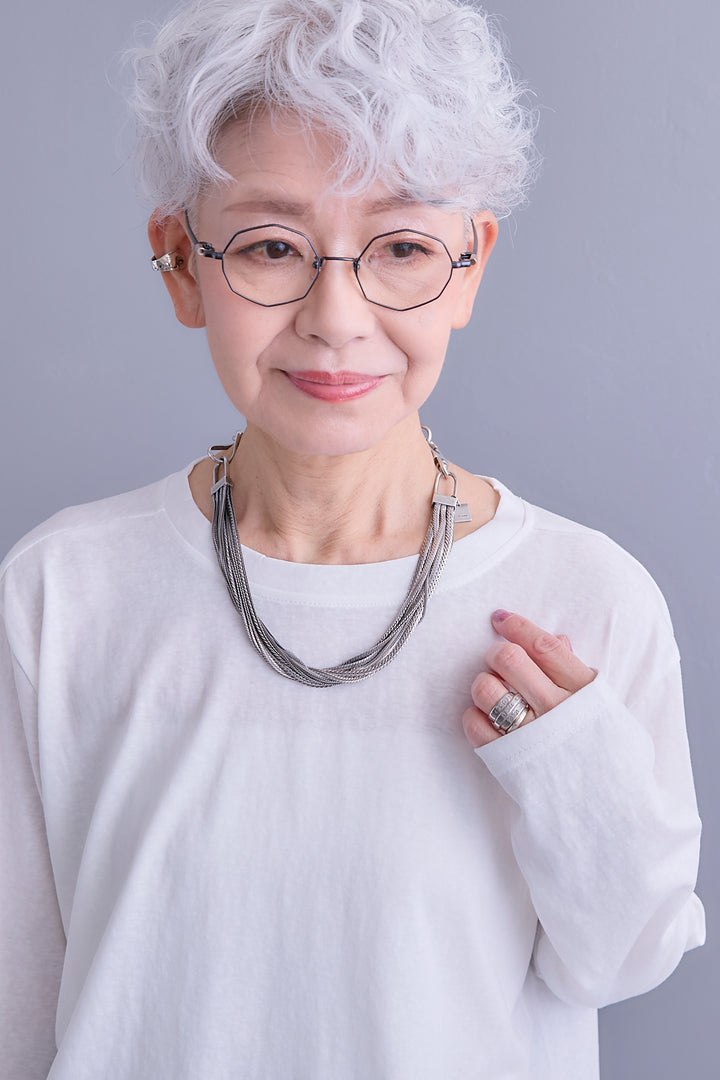 【予約】ZIPオープンVネックベスト+アシメロンT