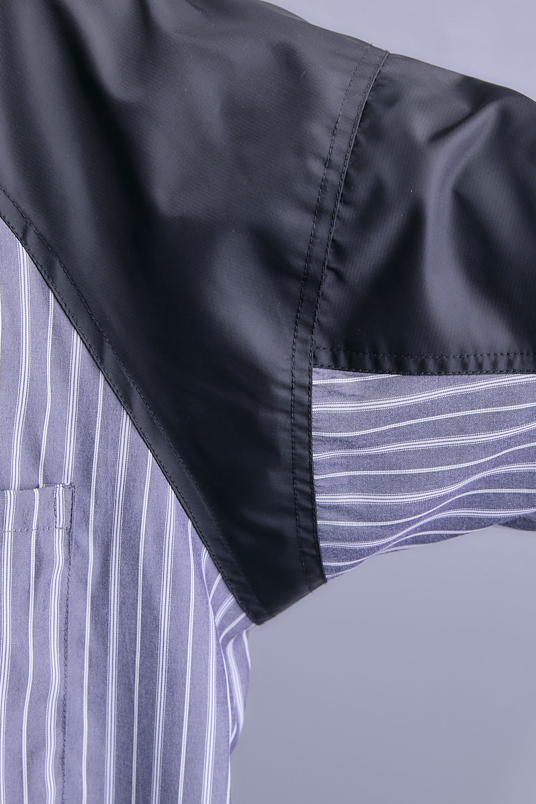 【予約】MA-1スリーブストライプシャツワンピース