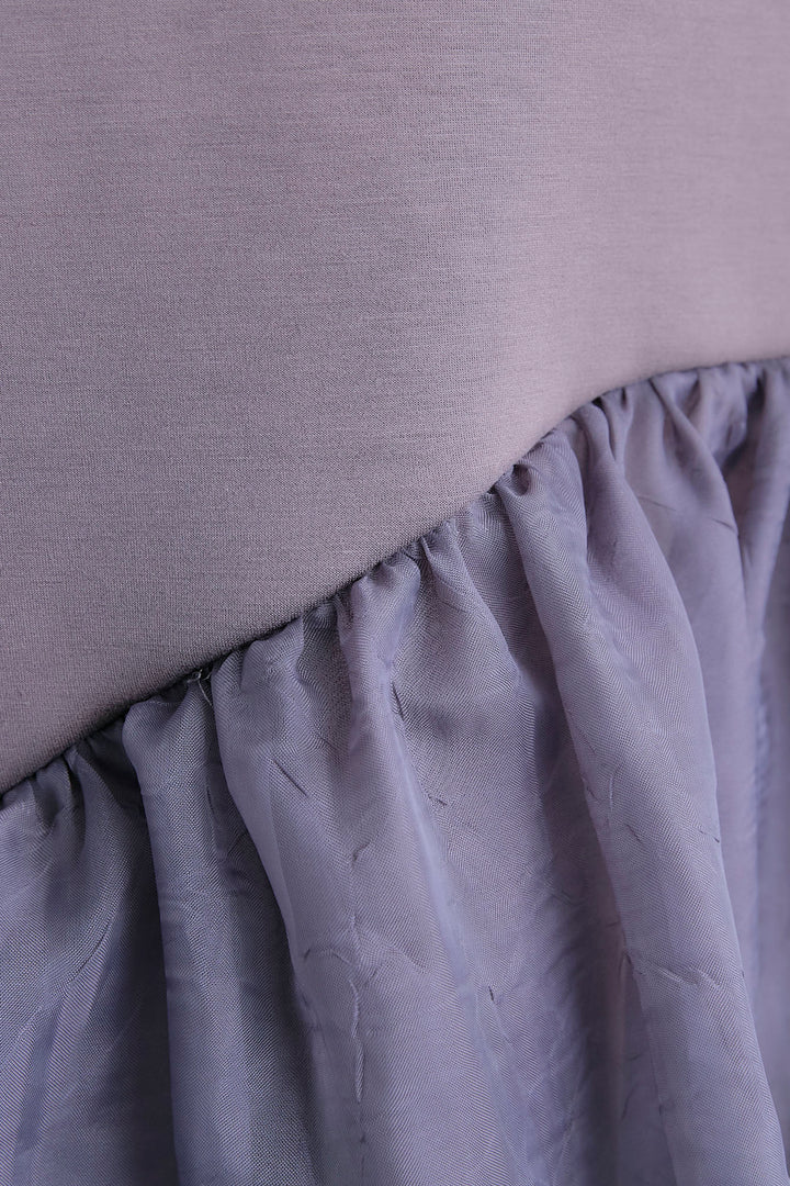 【予約】アシメペプラムオーガンジートップス