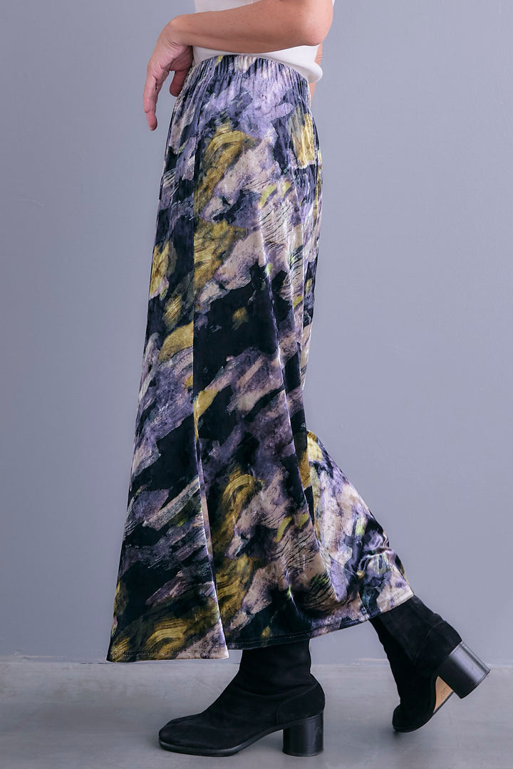 【予約】ベロアニュアンスアートスカート