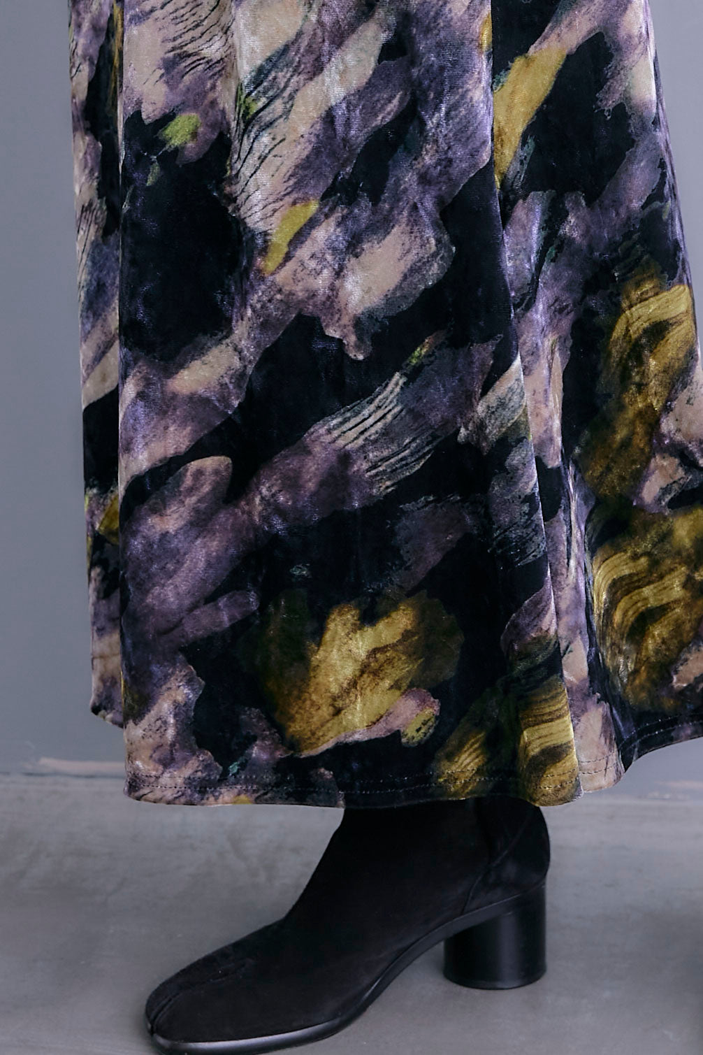 【予約】ベロアニュアンスアートスカート