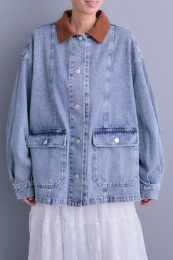 【予約】コーデュロイカラー10ozデニムジャケット