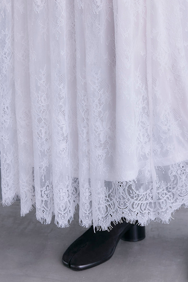 【予約】アイラッシュレースロングスカート