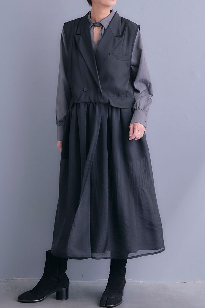 【予約】シアーオーガンジージャケットベスト