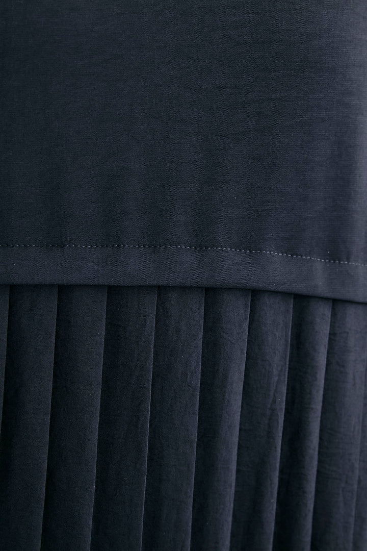 【予約】バルーンスリーブプリーツデザインワンピース