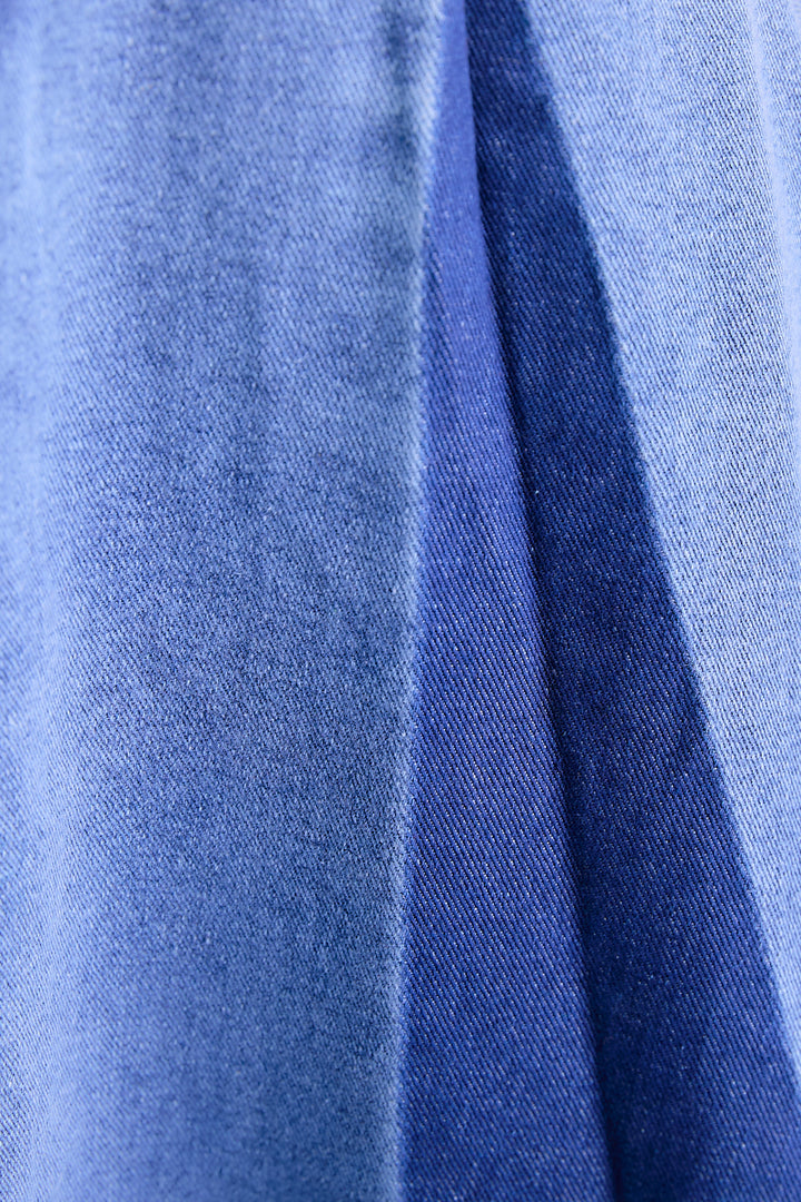 【SET】ZIPスリーブケープライク2WAYジャケット+プリーツタックデニムスカート(2set)