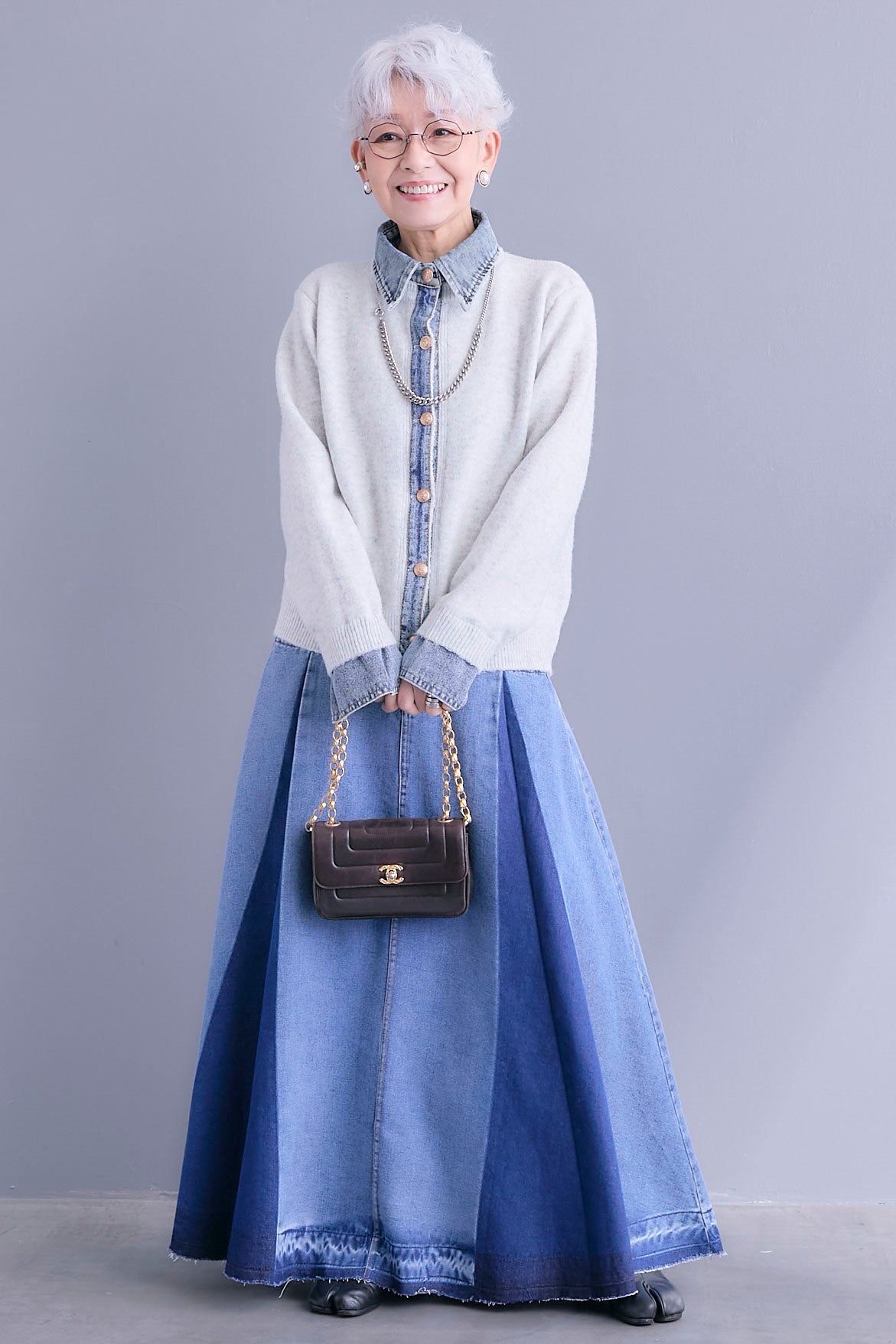 ひなこ様【doublet】リサイクルデニムヤーンカーディガン Mサイズ ひなこ様【doublet】リサイクルデニムヤーンカーディガン Mサイズ-週末