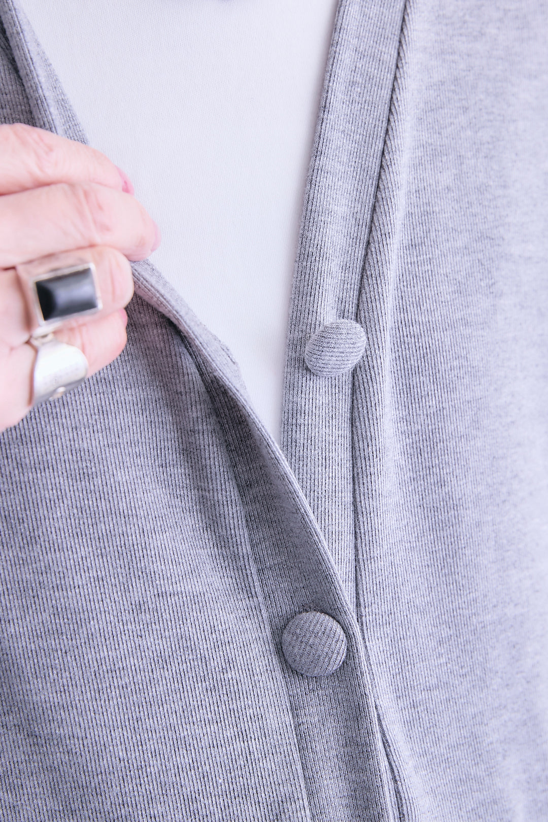 【予約】ブラウスドッキングデザインカーディガン