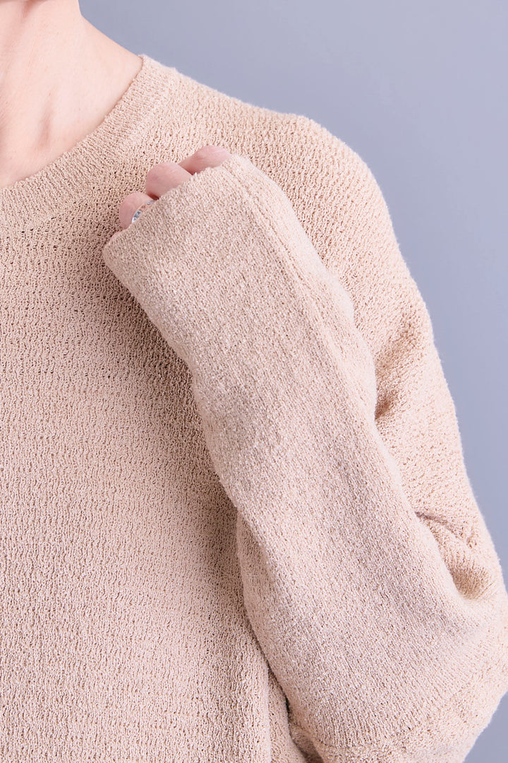 【SET】ブークレスプリングドルマンニット+フロッキージャガードチュールロングスカート(2set)
