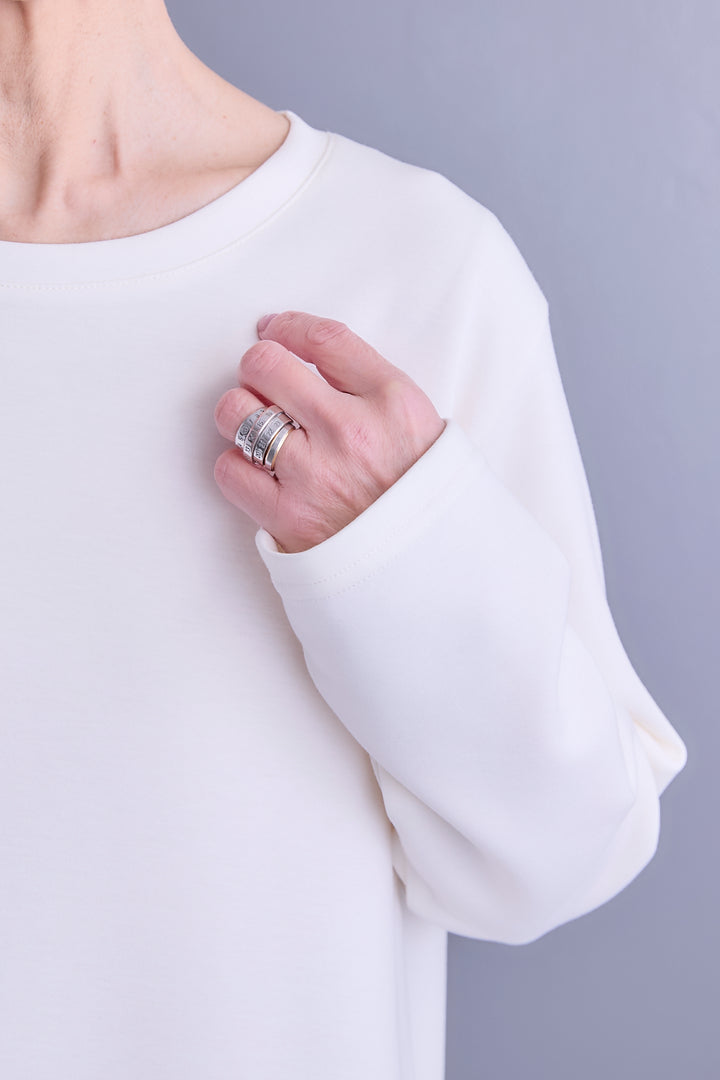 【予約】アシメフラワープリーツドッキングワンピース