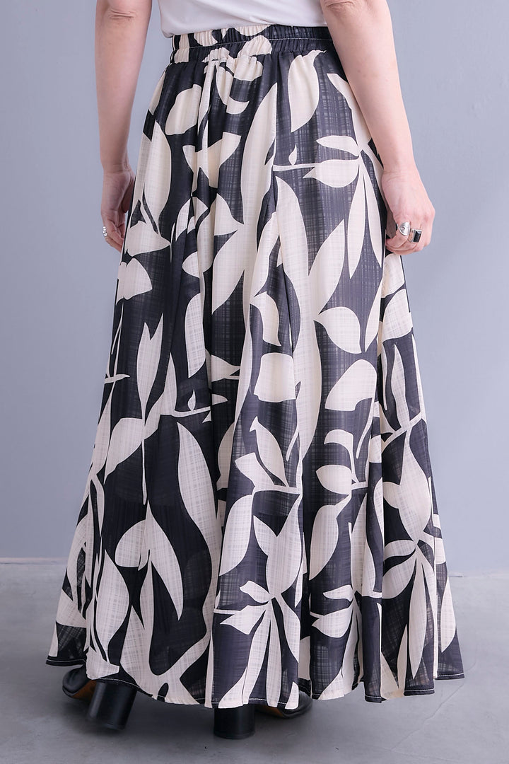 【SET】10ozライトデニムショートジャケット+アシメレースT+リーフアートフレアスカート(3set)