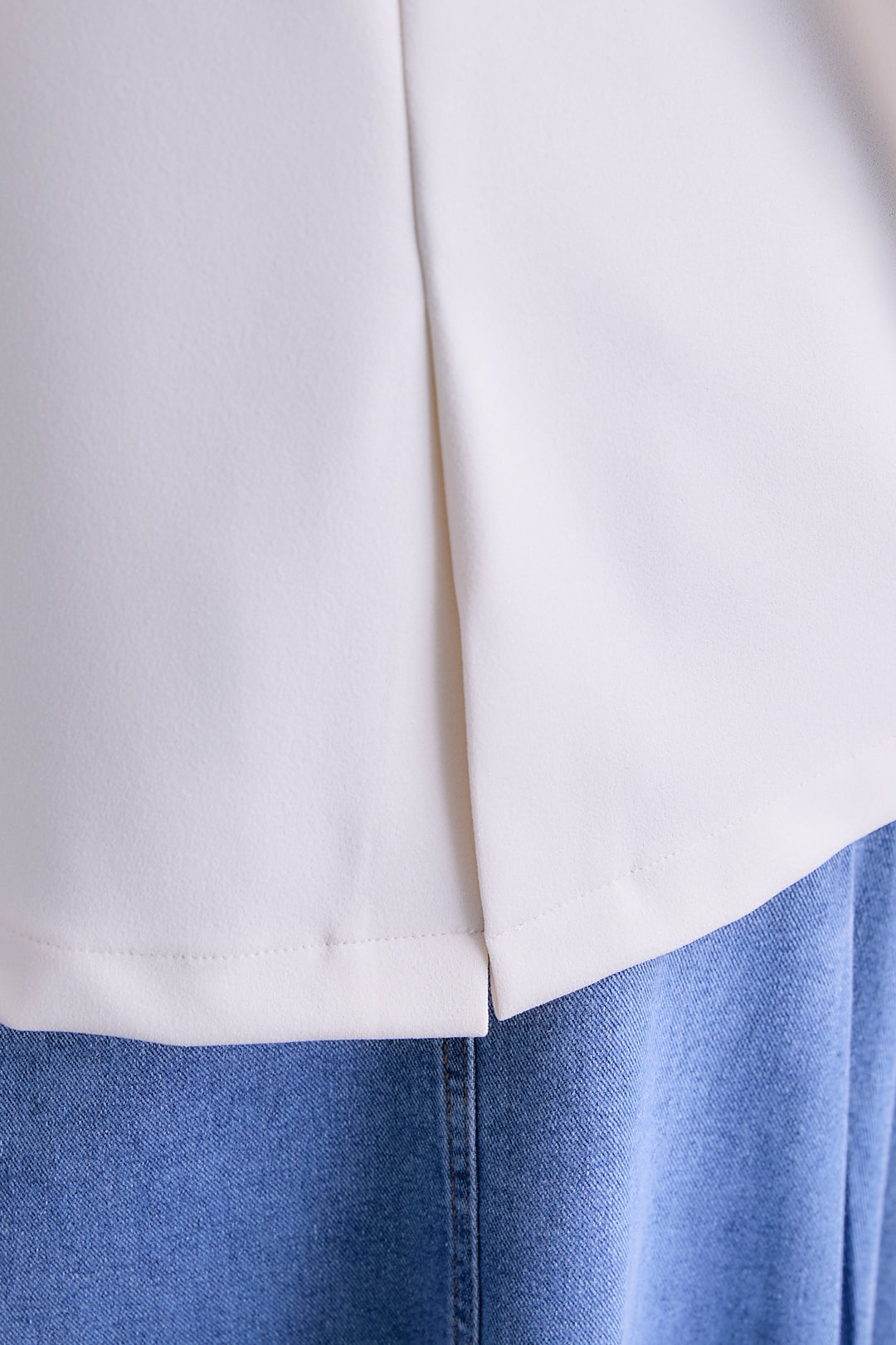 【SET】ZIPスリーブケープライク2WAYジャケット+プリーツタックデニムスカート(2set)