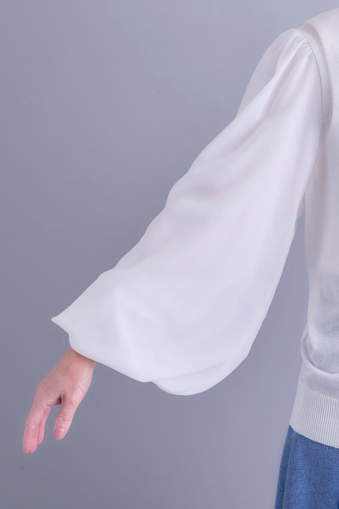 【予約】バルーンスリーブニットカーディガン