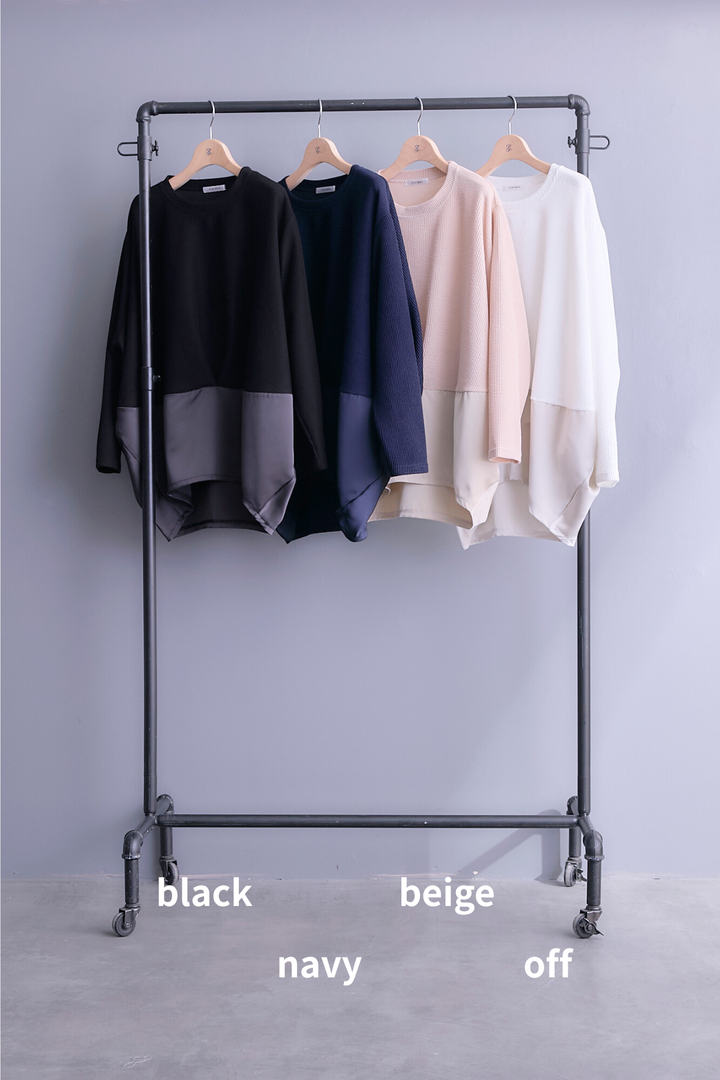 【予約】サテンコンビドルマンチュニック