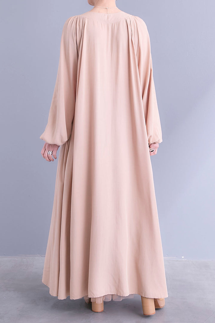 【予約】フラワーエンブロイダリーシャツワンピース