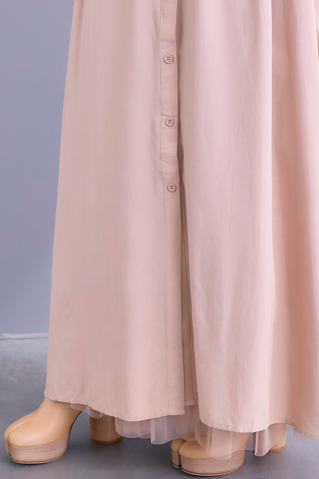 【予約】フラワーエンブロイダリーシャツワンピース