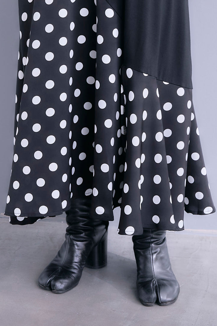 【SET】MA-1ボレロブルゾン+アシメドットデザインワンピース(2set)
