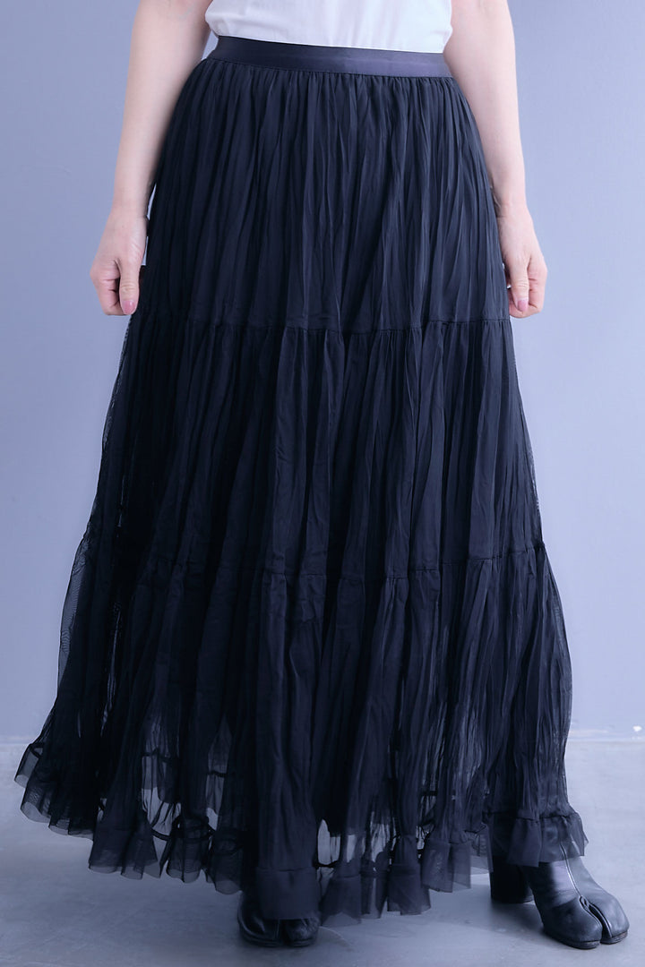 【予約】ソフトシャインクリンクルプリーツスカート