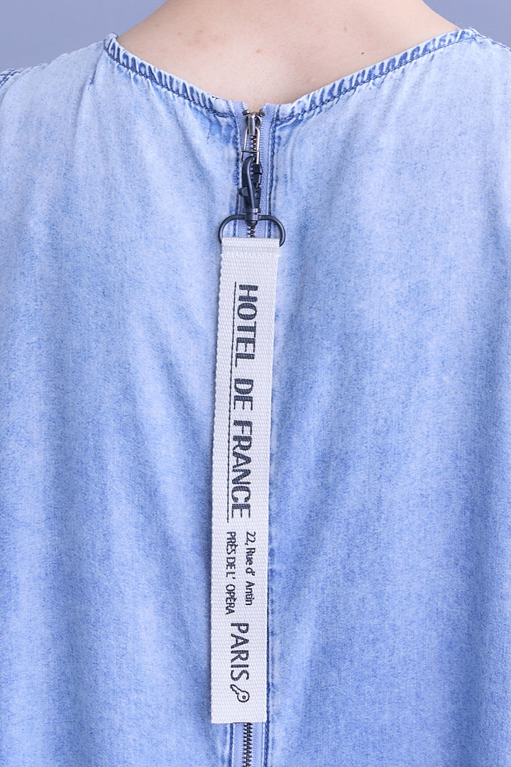 【予約】パウダーシルクヴィンテージデニムワンピース