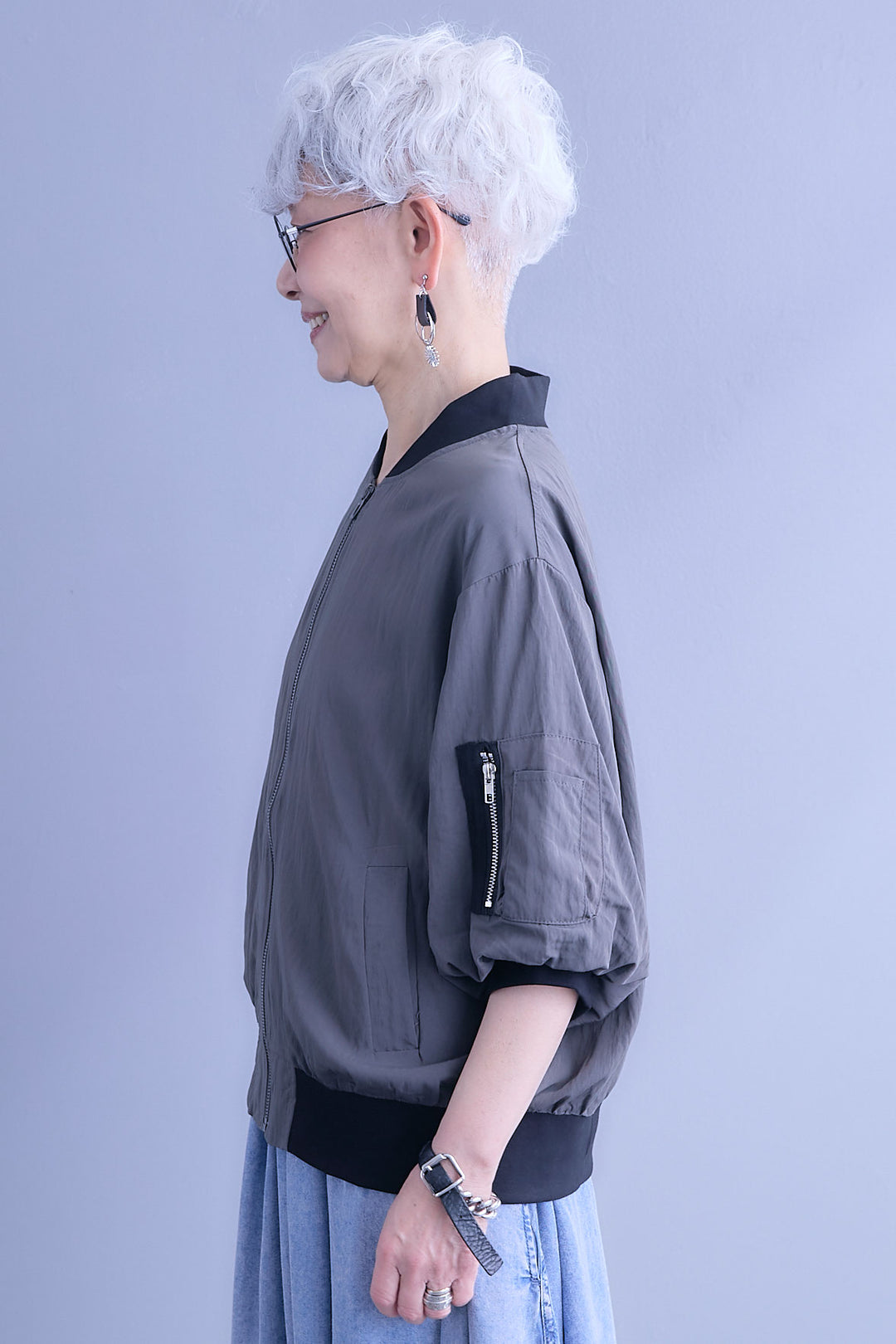 【予約】バルーンハーフスリーブMA-1ジャケット