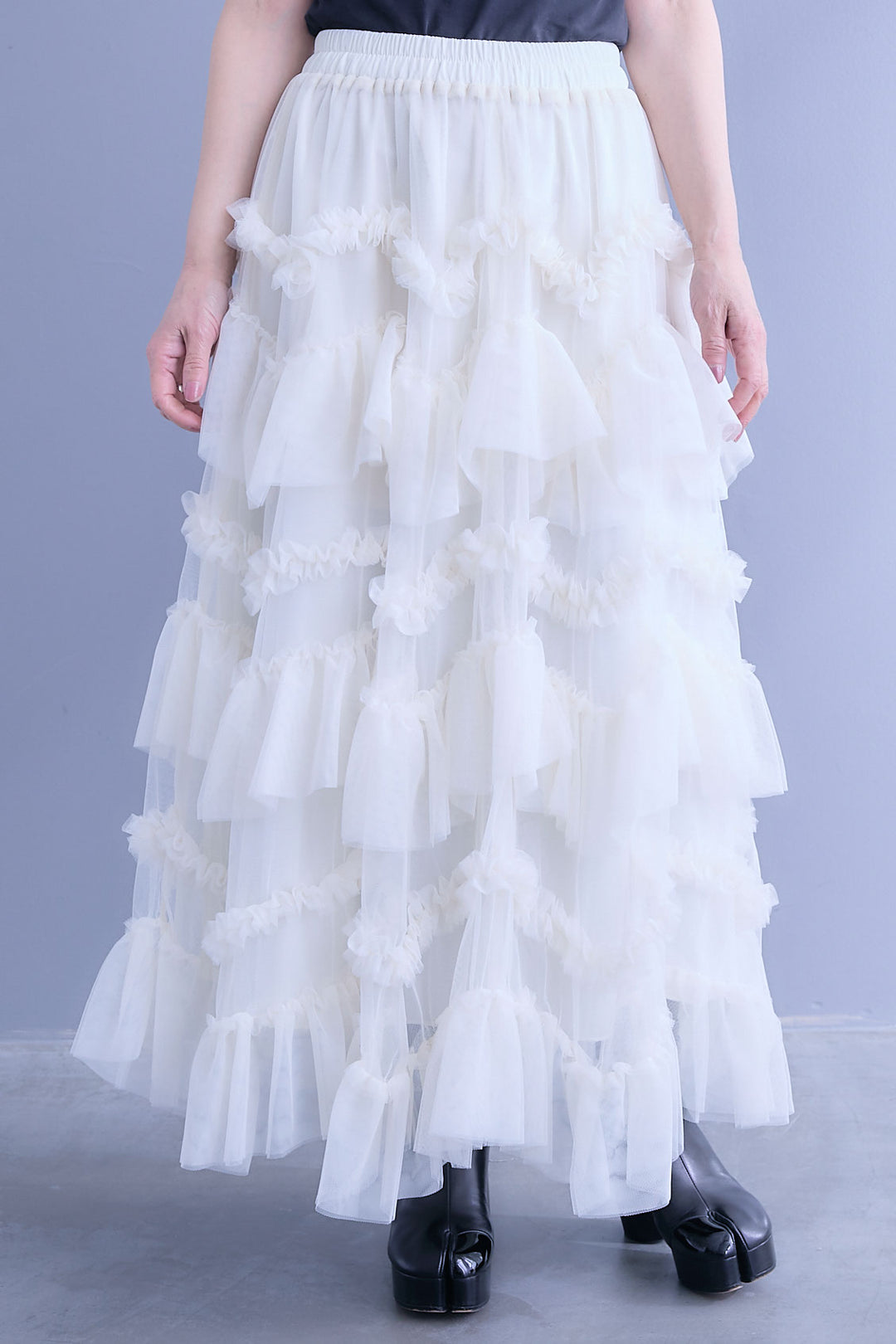 【予約】ペタルティアードチュールスカート