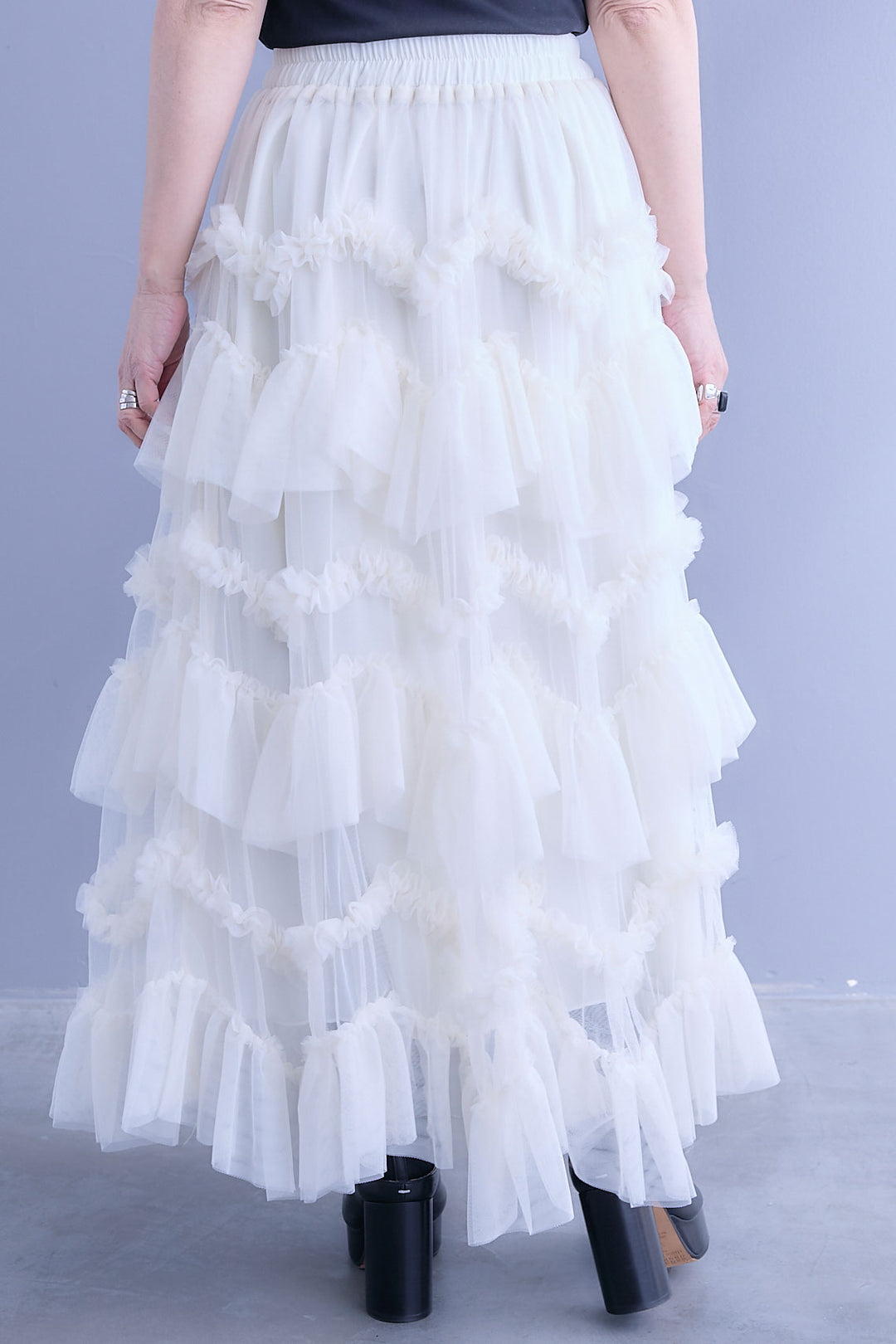 【予約】ペタルティアードチュールスカート