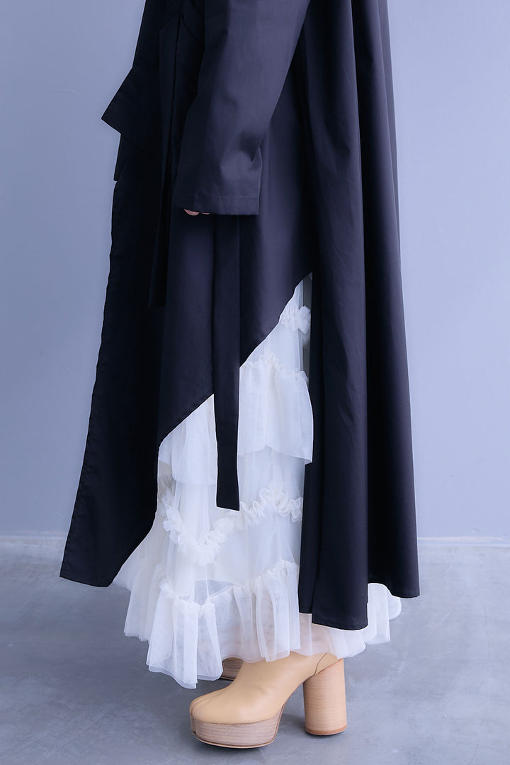 【予約】ロングテールアシメカットデザインシャツ