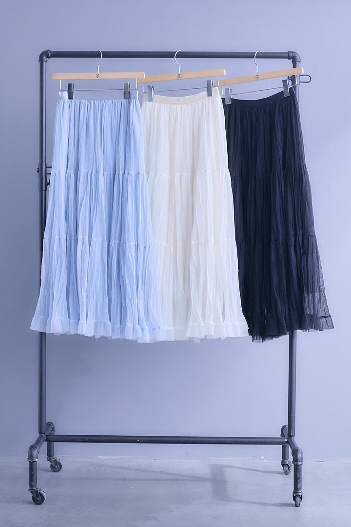 【予約】ソフトシャインクリンクルプリーツスカート