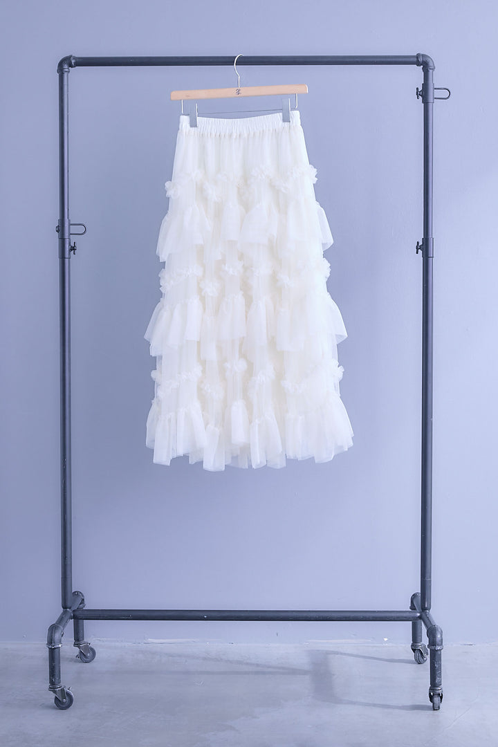 【予約】ペタルティアードチュールスカート