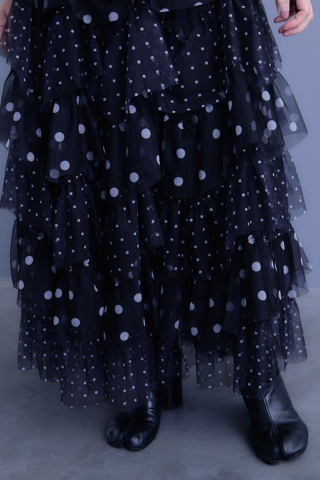 【予約】ドットレイヤードチュールスカート