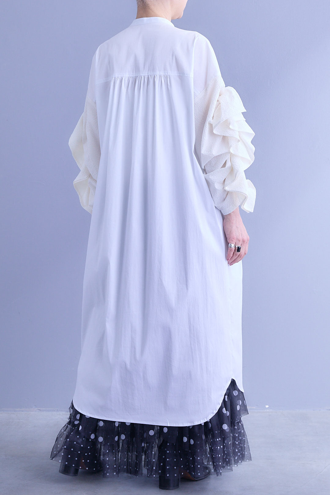 【予約】ドロストスリーブシャツワンピース