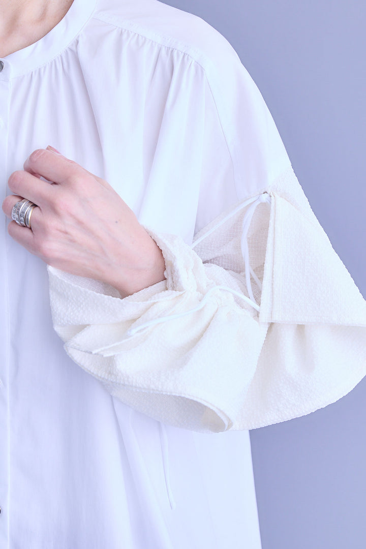 【予約】ドロストスリーブシャツワンピース