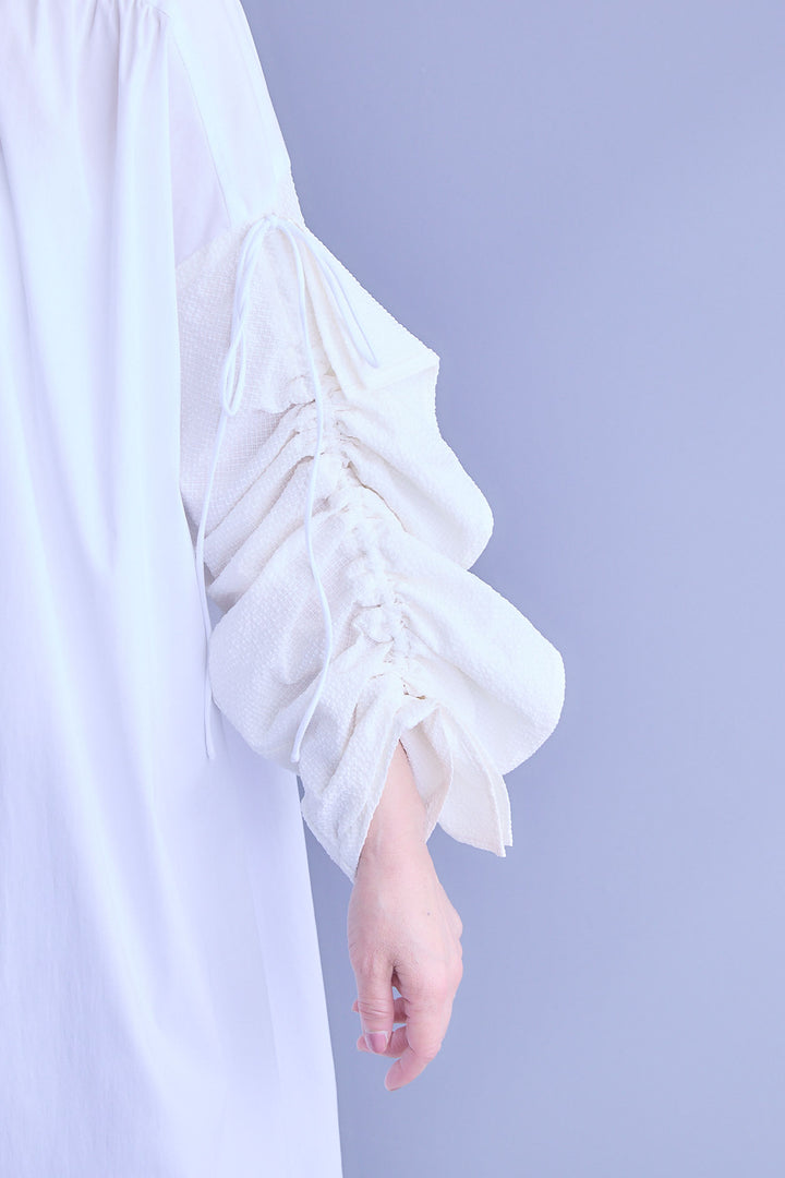 【予約】ドロストスリーブシャツワンピース