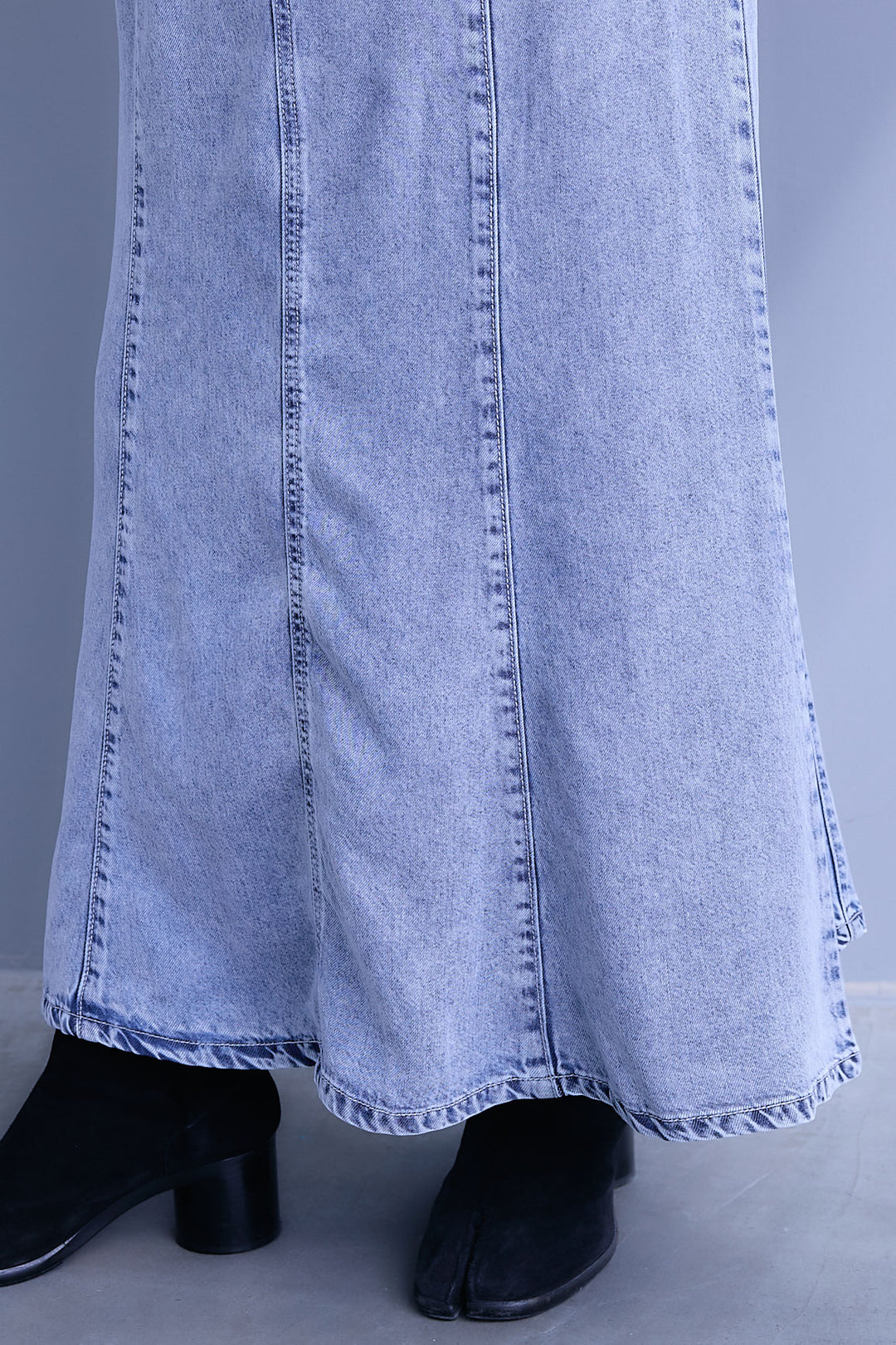 【予約】接触冷感テンセルデニムマーメイドフレアスカート